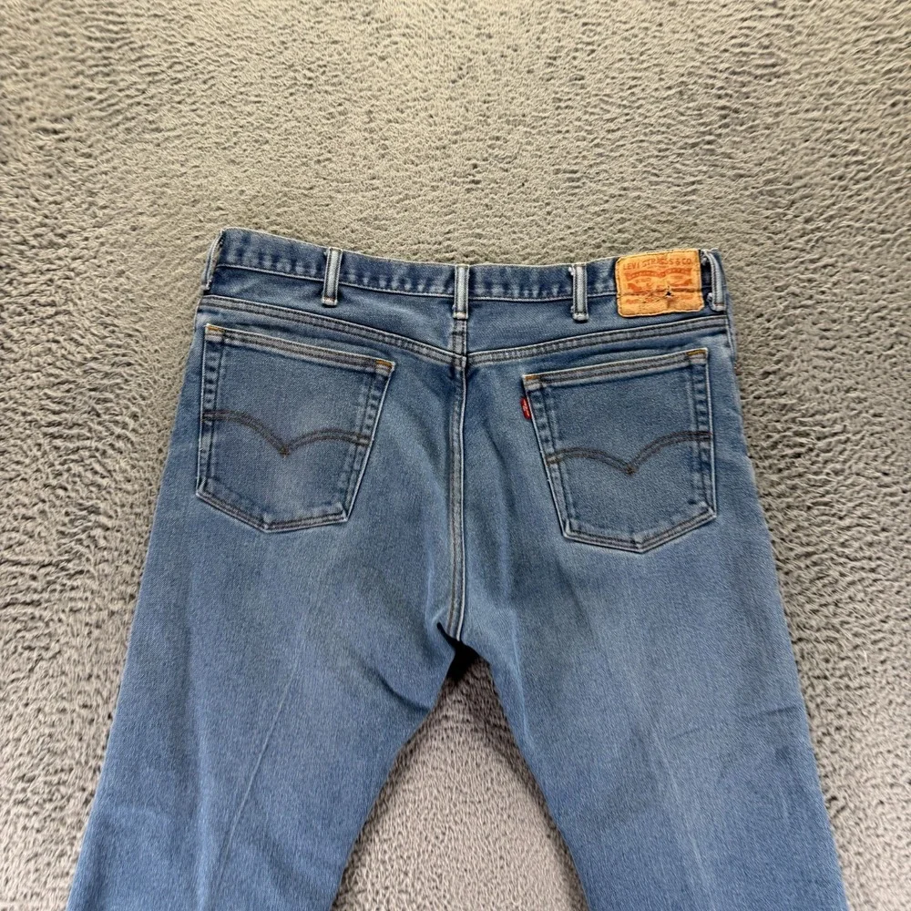 Levi's 517 Jeans Mens 40x29 Blue Cotton Denim Bootcut Leg Workwear Faded Travel